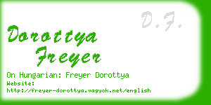 dorottya freyer business card